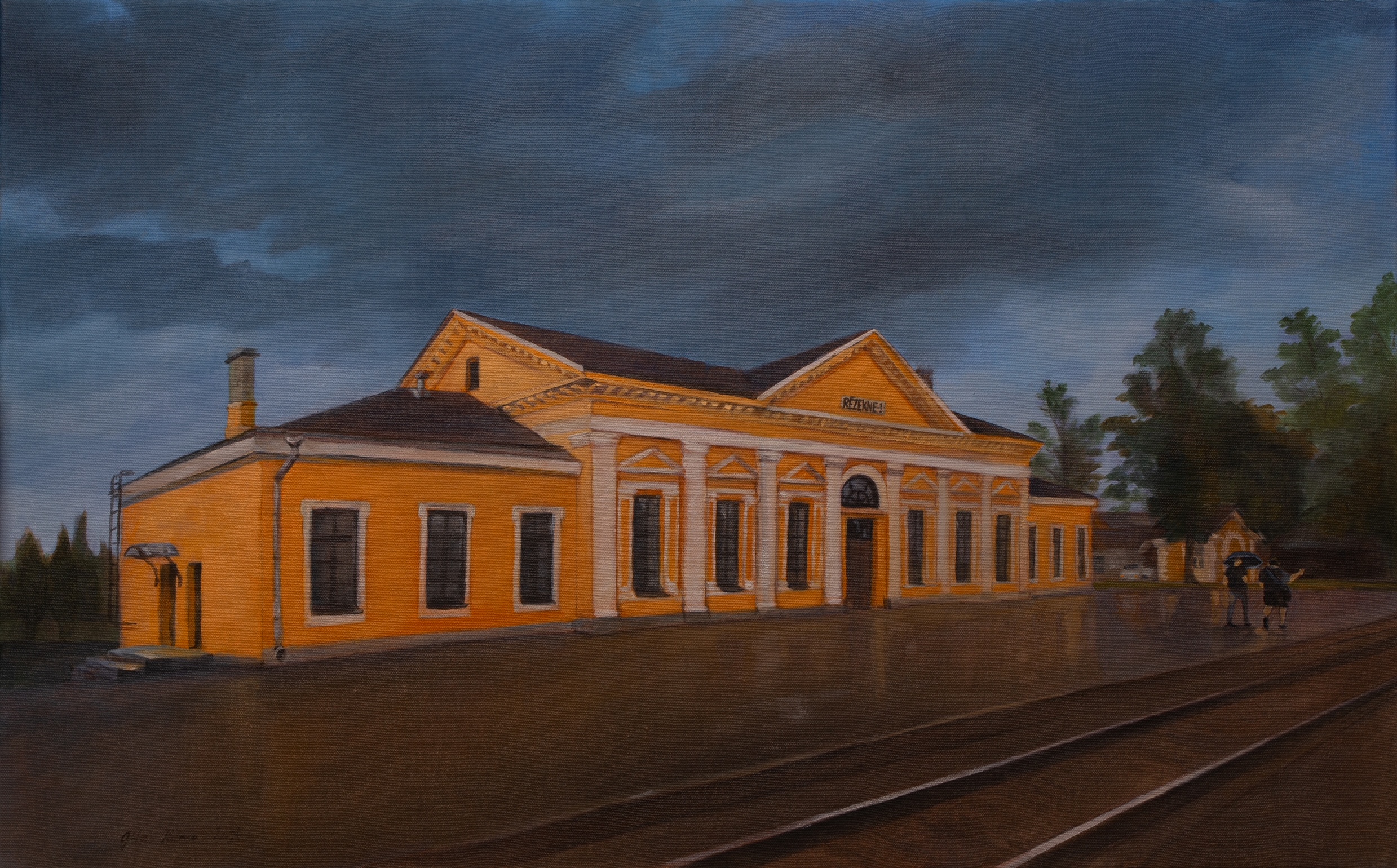 Stacija_Rēzekne1_ (Gita Palma, audekls, eļļa, 50cmX80cm, 2024.g.).JPG
